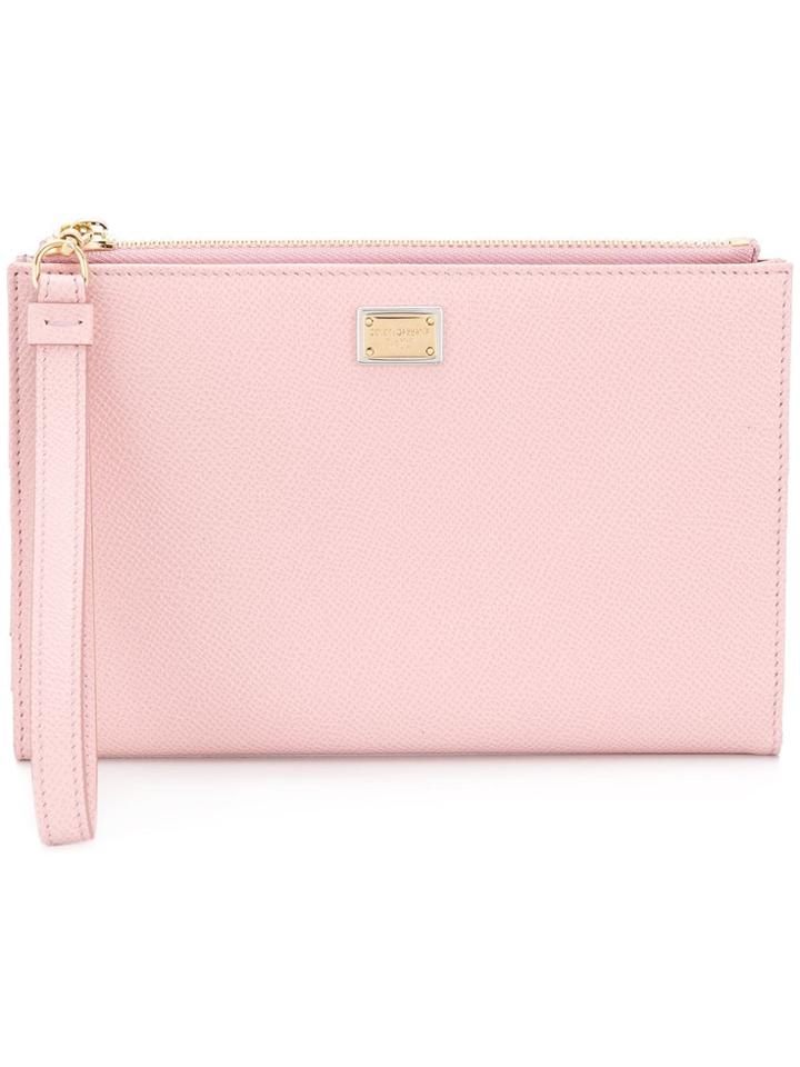 Dolce & Gabbana Zipped Wallet - Pink & Purple