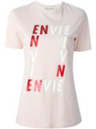 Être Cécile Envie Print T-shirt, Women's, Size: L, Pink/purple, Cotton