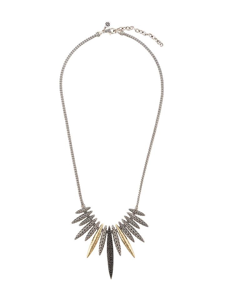 John Hardy 18kt Yellow Gold And Sterling Silver Classic Chain Sapphire