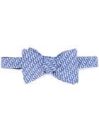 Gieves & Hawkes Printed Bow Tie - Blue