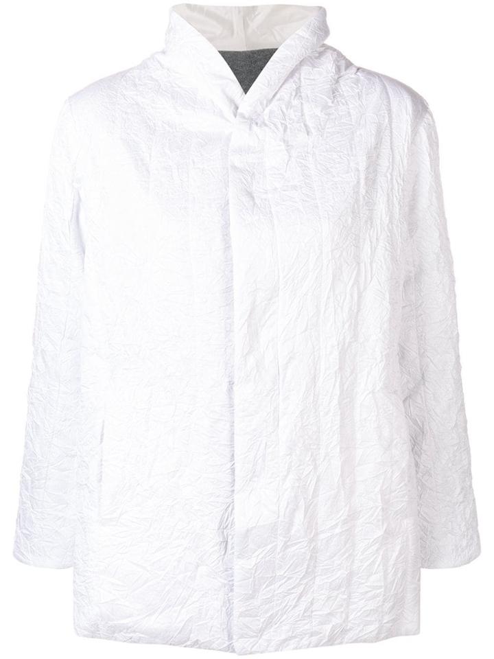 Plantation Creased Wrap Jacket - White