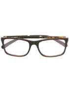 Dolce & Gabbana Rectangular Frame Glasses, Black, Rubber
