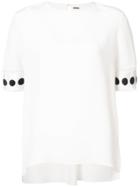 Adam Lippes Ribbon-embellished T-shirt - Black