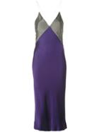 Haider Ackermann Kuiper Satin Slip Dress - Purple