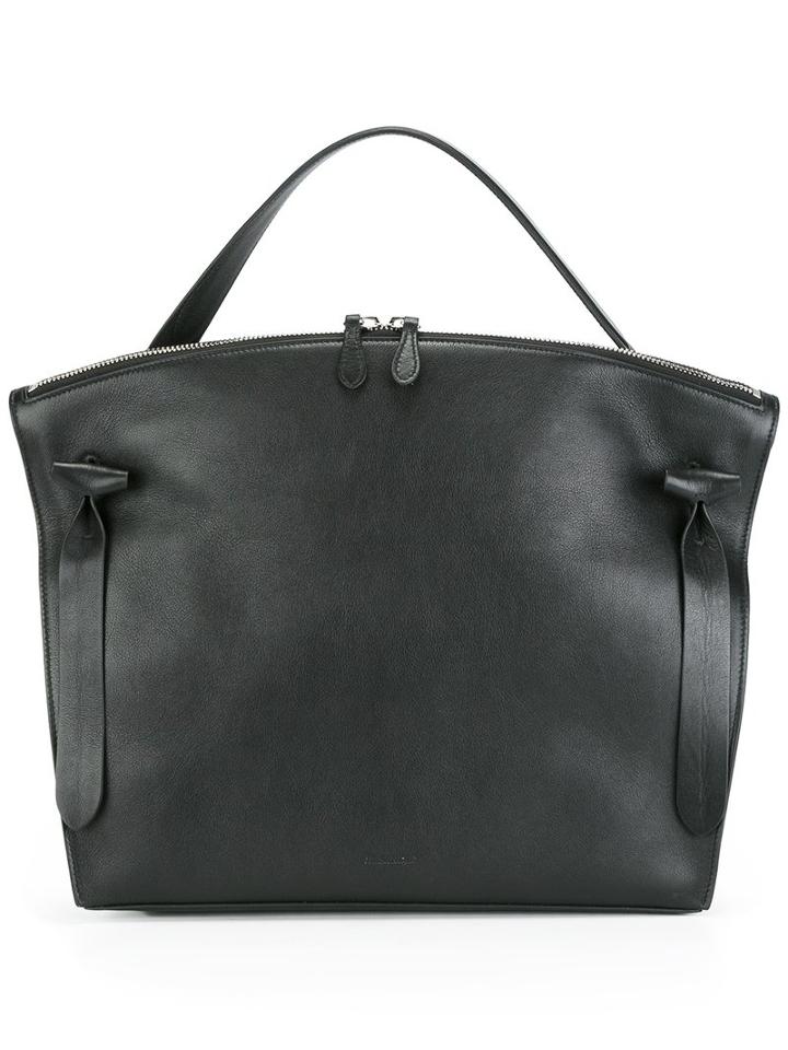 Jil Sander 'hill' Tote, Women's, Black, Calf Leather