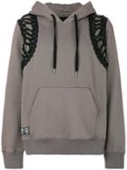 Ktz Lace-up Hoodie - Grey