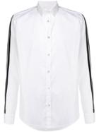 Les Hommes Urban Contrast Stripe Shirt - White