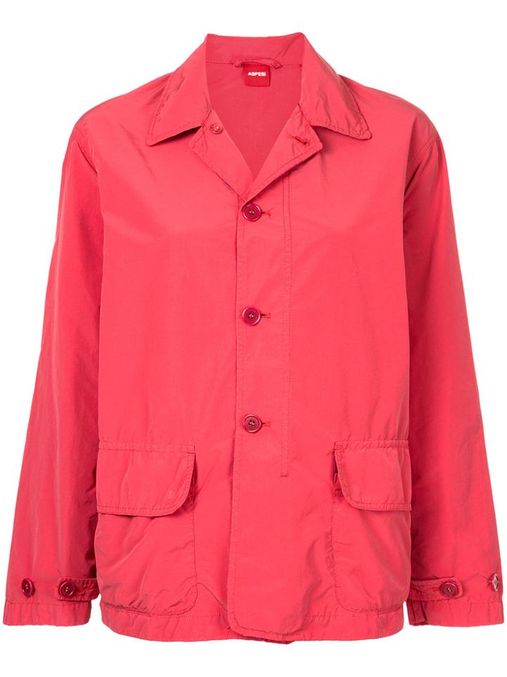 Aspesi Button-down Fitted Jacket - Red
