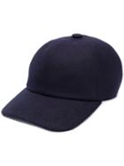 Brunello Cucinelli Leather Fastening Baseball Hat - Blue