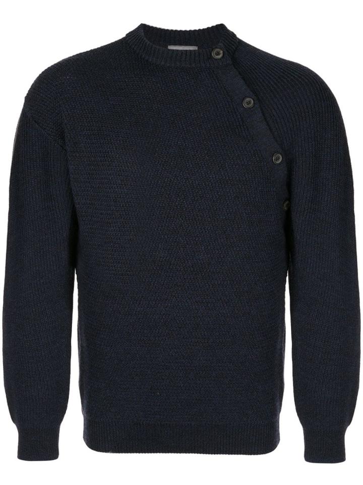 Lanvin Side Buttons Jumper - Blue
