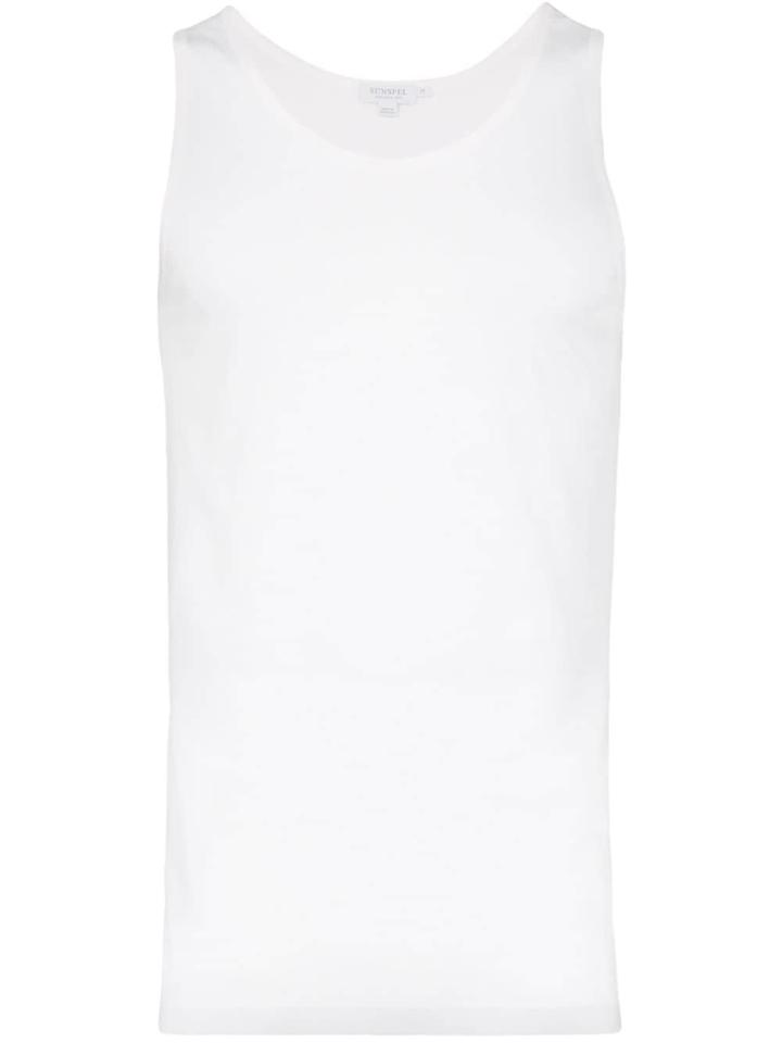 Sunspel Superfine Vest Top - White