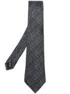 Salvatore Ferragamo Pixel Print Tie - Black