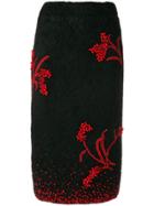 Prada Embellished Skirt - Black