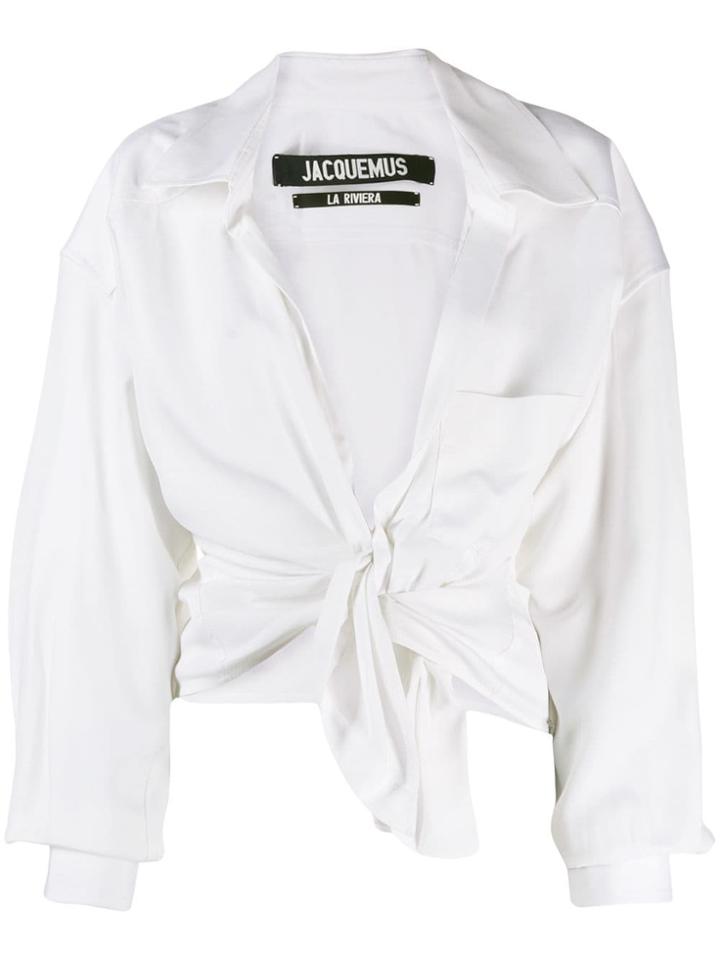 Jacquemus Knot Detail Shirt - White