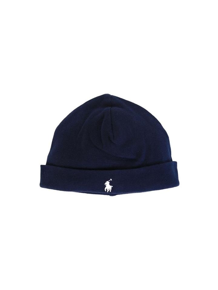 Ralph Lauren Kids Logo Beanie Hat, Boy's, Blue