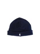 Ralph Lauren Kids Logo Beanie Hat, Boy's, Blue