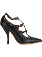 Givenchy Strappy Studded Pumps, Women's, Size: 38.5, Black, Leather
