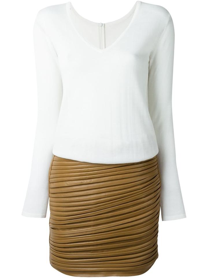 Jay Ahr Leather Combi-dress