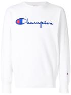 Champion Logo Embroidered Sweatshirt - White