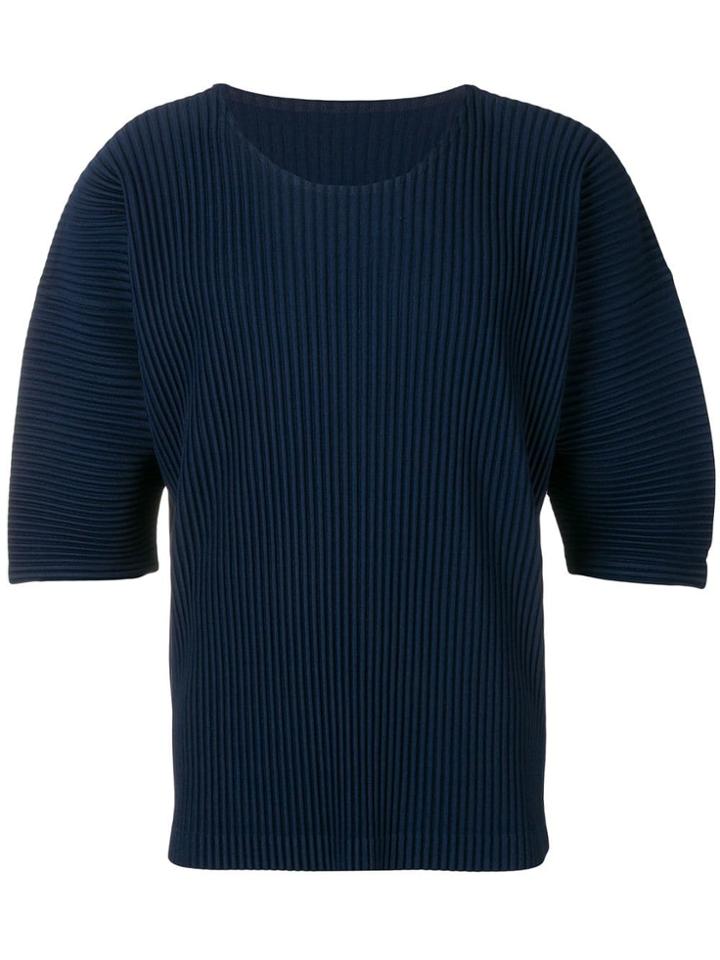 Homme Plissé Issey Miyake Plissé T-shirt - Blue