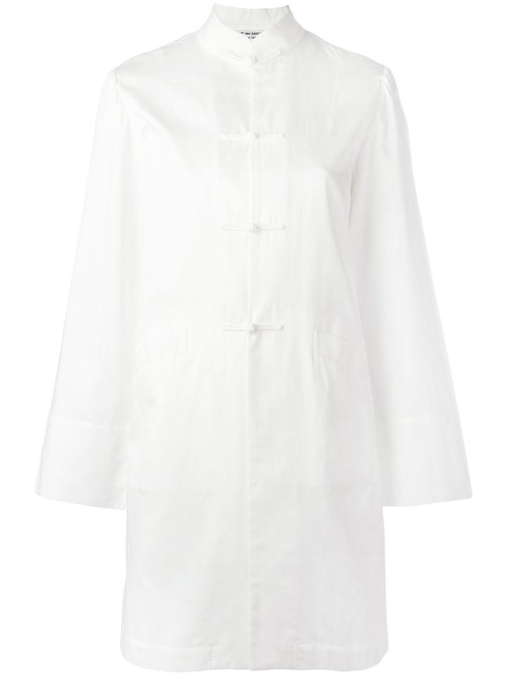 Comme Des Garçons Comme Des Garçons Poplin Band Collar Shirt - White