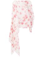 Emporio Armani Floral-print Scarf - White
