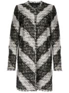 Giambattista Valli Lace Bouclé Coat - Black