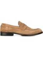Eleventy Classic Penny Loafers, Men's, Size: 43.5, Nude/neutrals, Leather/rubber