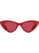 Moschino Eyewear Cat Eye Sunglesses - Red