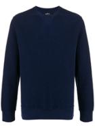 A.p.c. X Brain Dead Knitted Sweatshirt - Blue