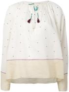 Mes Demoiselles Orpheo Embroidered Blouse - White