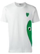 Comme Des Garçons Play - Logo Print T-shirt - Men - Cotton - L, White, Cotton