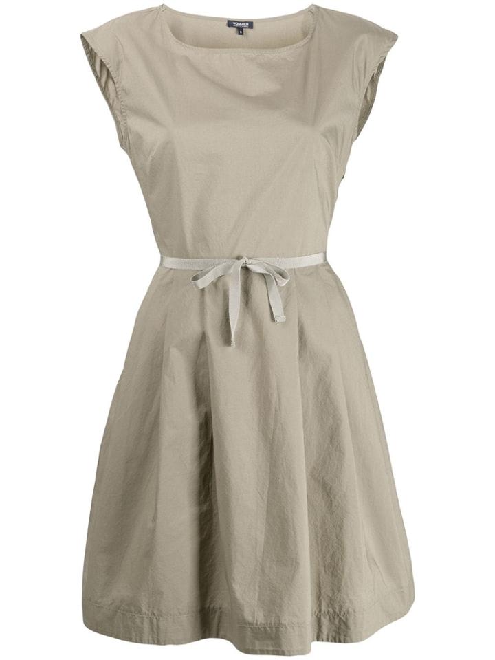 Woolrich Tie Waist Dress - Green