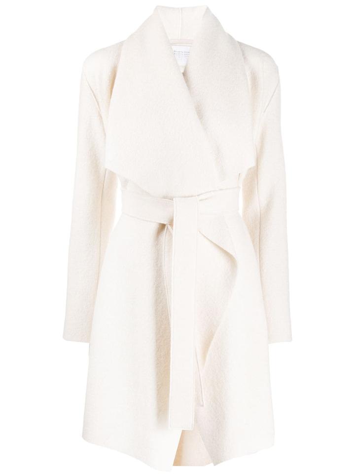Harris Wharf London Waterfall Trench Coat - White