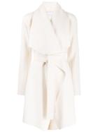 Harris Wharf London Waterfall Trench Coat - White