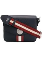 Bally Stripe Detail Crossbody Bag - Blue