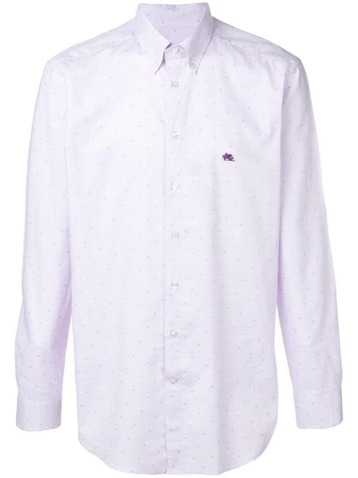 Etro Micro Print Shirt - Purple
