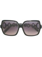 Emilio Pucci Oversized Frame Sunglasses - Black