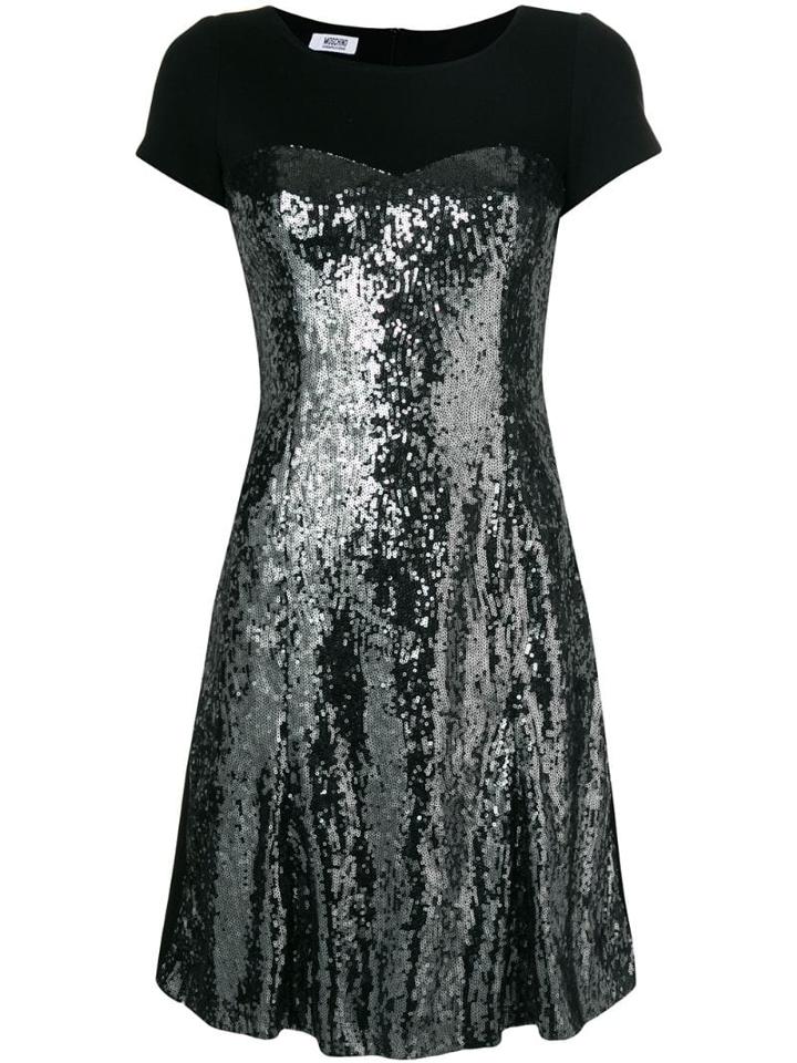 Moschino Pre-owned Sequinned Bodice Dress - Black