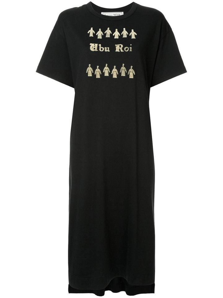 Tu Es Mon Trésor Ubu Roi T-shirt Dress - Black