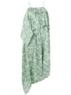 Christian Wijnants Dinah Floral-print Ruffled Asymmetric Midi Dress -