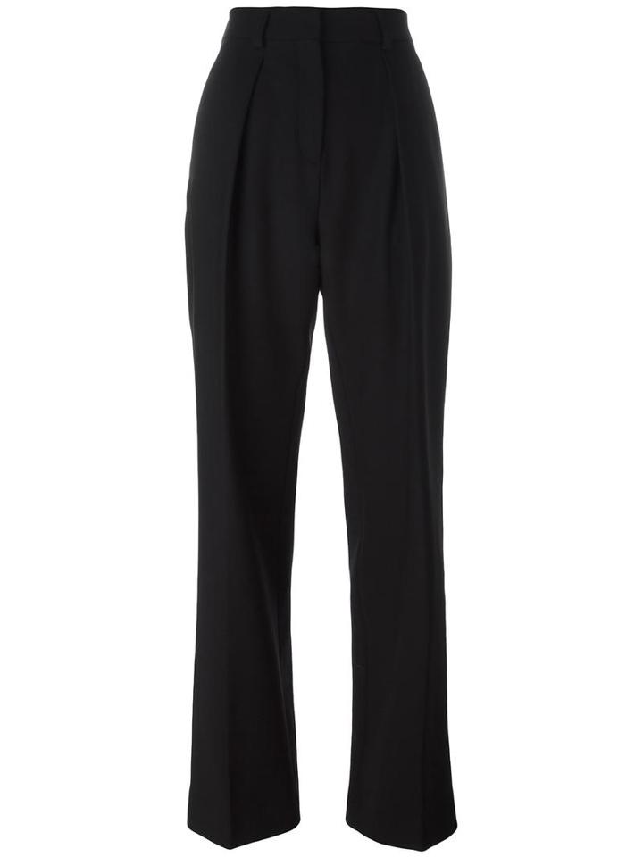 Iro Flared Trousers, Women's, Size: 38, Black, Virgin Wool/spandex/elastane