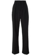 Iro Flared Trousers, Women's, Size: 38, Black, Virgin Wool/spandex/elastane