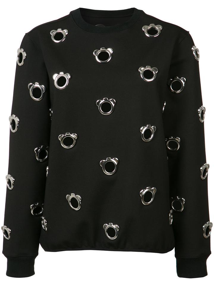 Nicopanda Metal Head Sweatshirt, Women's, Size: Small, Black, Nylon/spandex/elastane/rayon