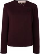 Vanessa Bruno Folded Single Button Jacket, Women's, Size: 36, Pink/purple, Acrylic/viscose/wool