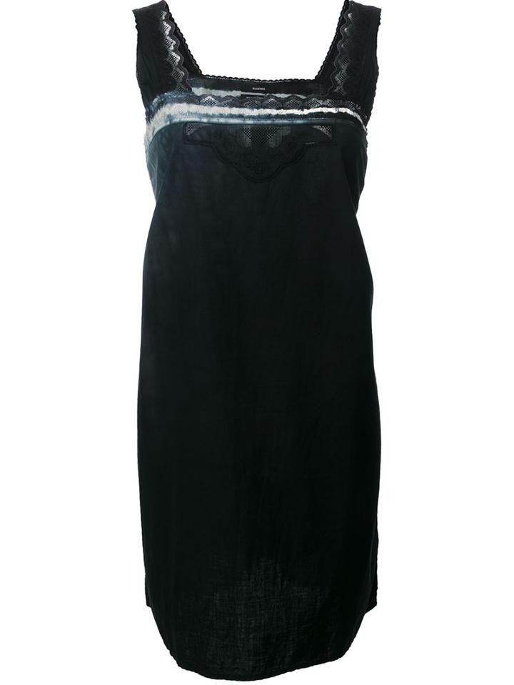Blackyoto Embroidered Sundress, Women's, Black, Cotton