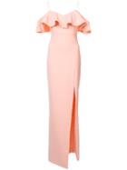 Likely Off-the-shoulder Ruffle Dress - Pink & Purple