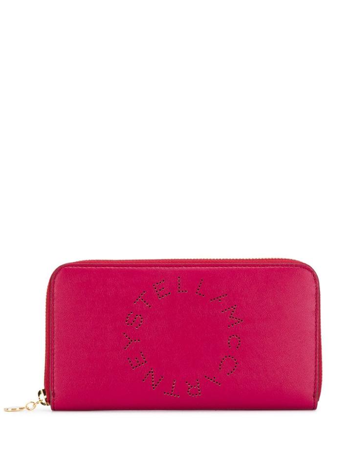 Stella Mccartney Stella Logo Zip-around Wallet - Pink