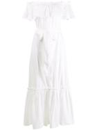 P.a.r.o.s.h. Ruffle Maxi Dress - White
