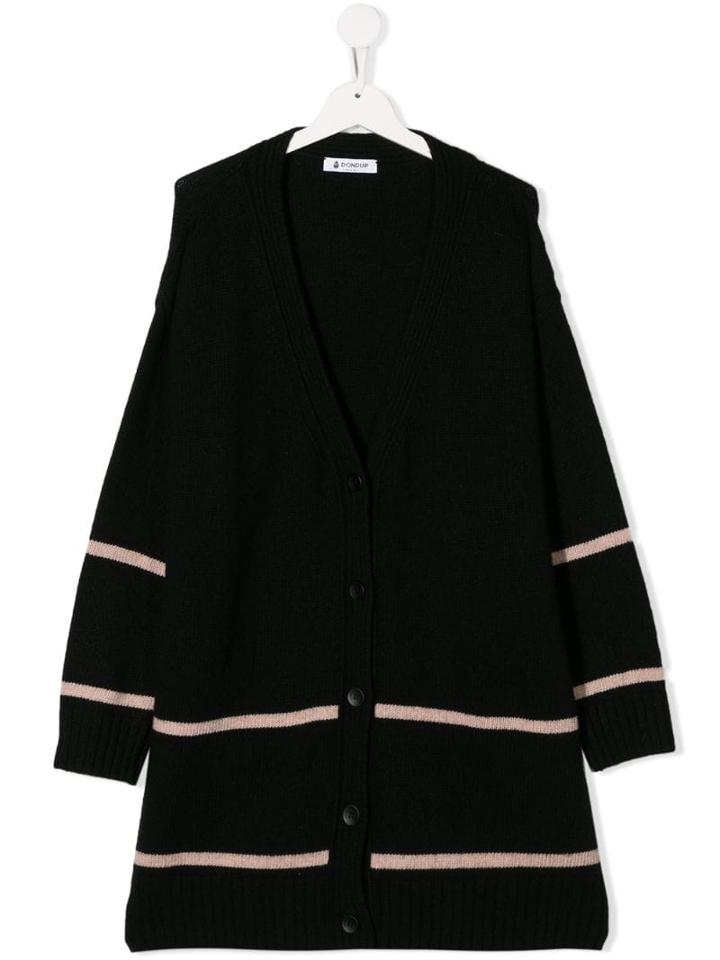 Dondup Kids Jacquard Knit Cardigan - Black